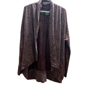 ROOTS Canada Women's Sz L Open Front Cardigan